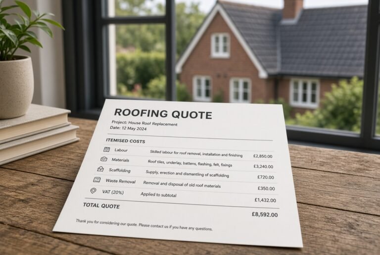 Reading a Roofing Quote: What’s Normal, What’s a Red Flag