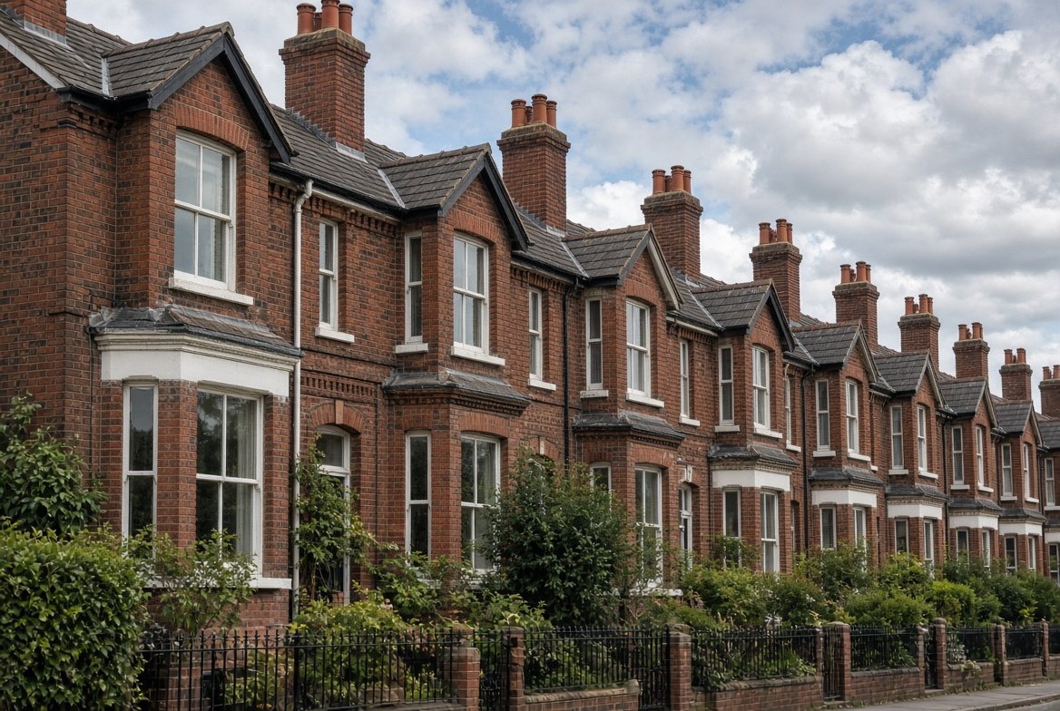 terraced house roof